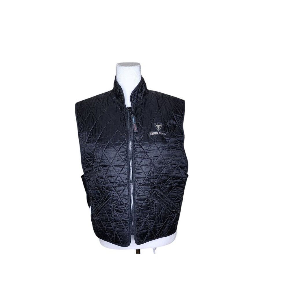 Vintage 90s TechNiche Cooling Heating Quilted Vest Hyperkewl M Black